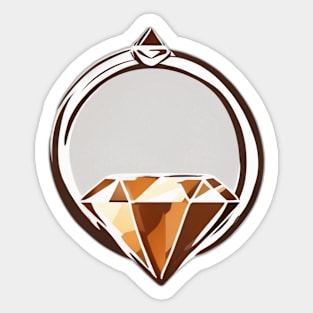 Geometric Diamond Brilliance Design No. 639 Sticker